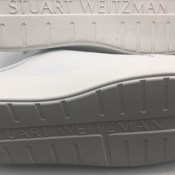 STUART WEITZMAN Skater Flatform Mules. - Picture 9 of 10